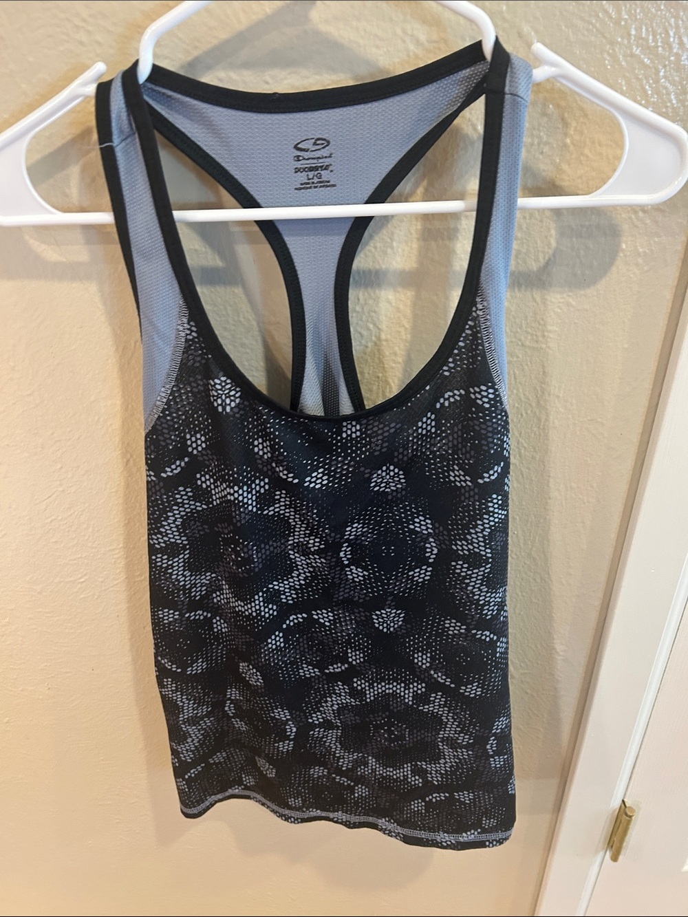 C9 by Champion Black & Gray Racerback Performance Tank large